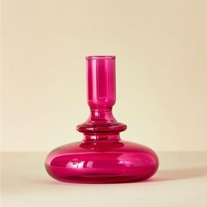 COPY - NWT Anthropologie Delaney Candlestick Hot Pink. Candle holder/Bud vase